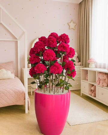 Yapay Çiçek Ağacı Royal Magenta Ortanca