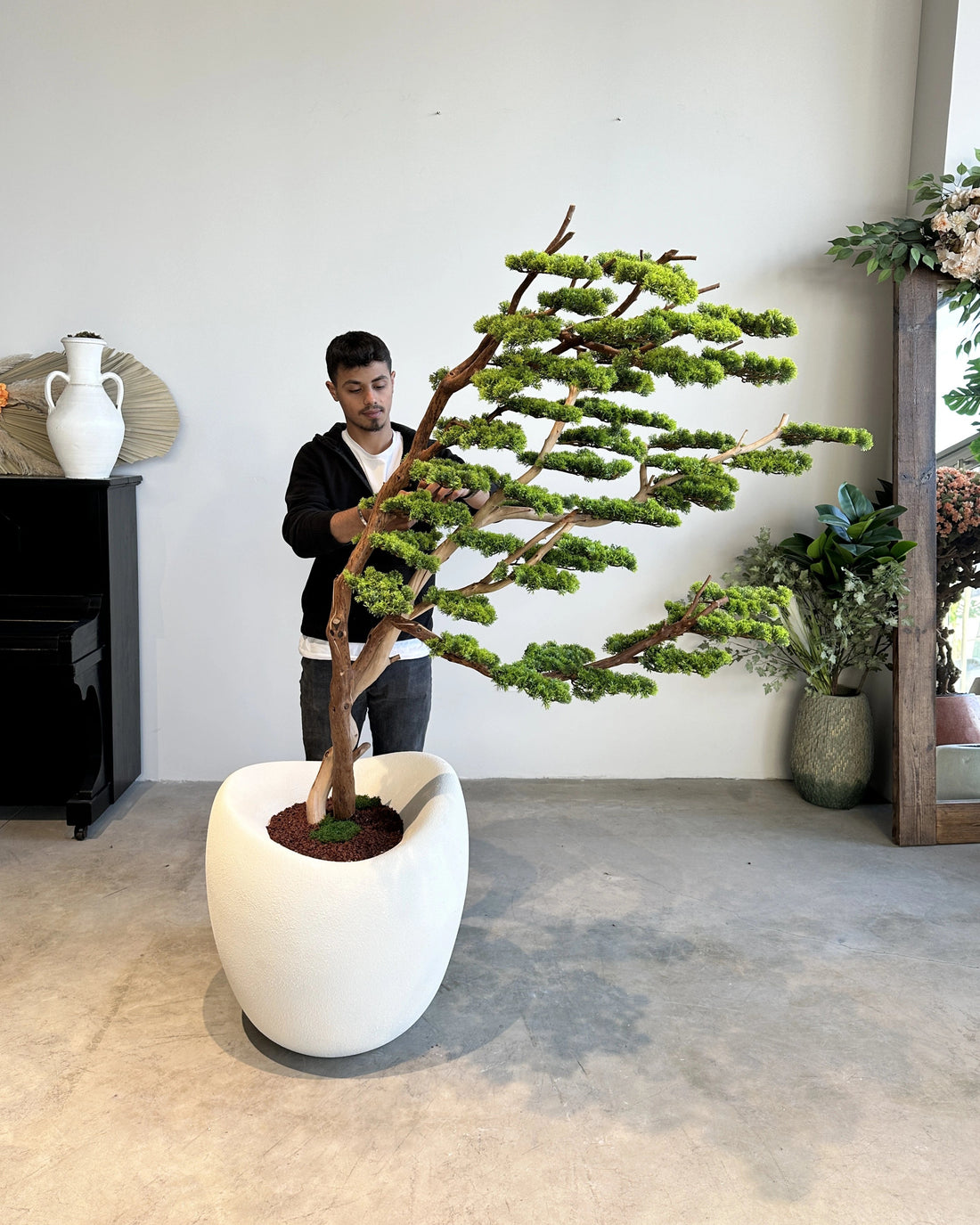 Yapay Bonsai Ağacı Şaramiki Rüzgar 2