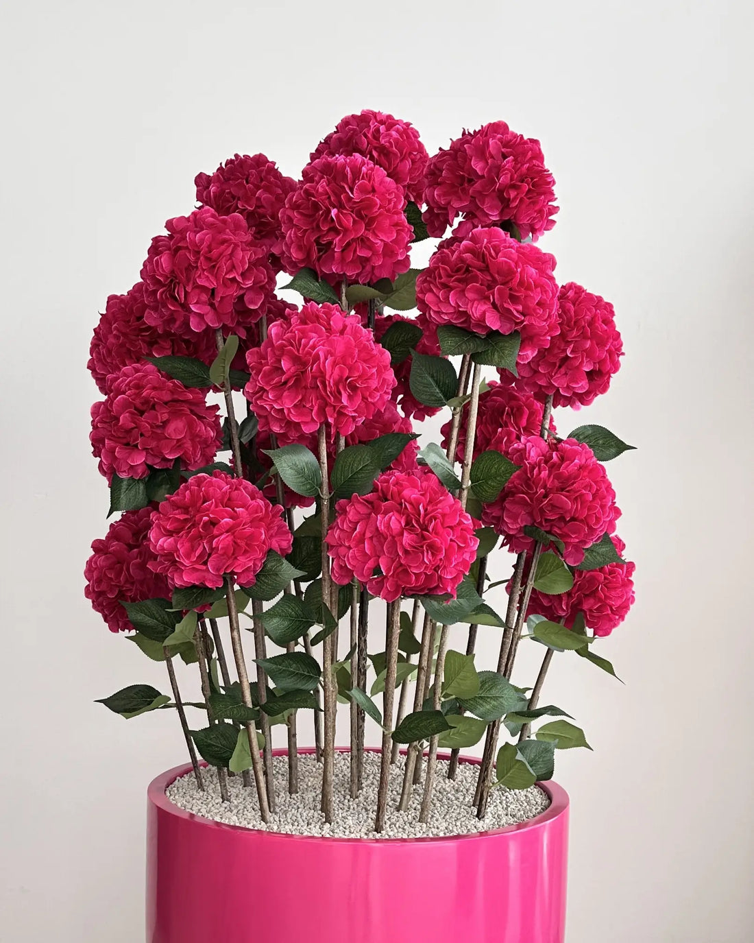 Yapay Çiçek Ağacı Royal Magenta Ortanca