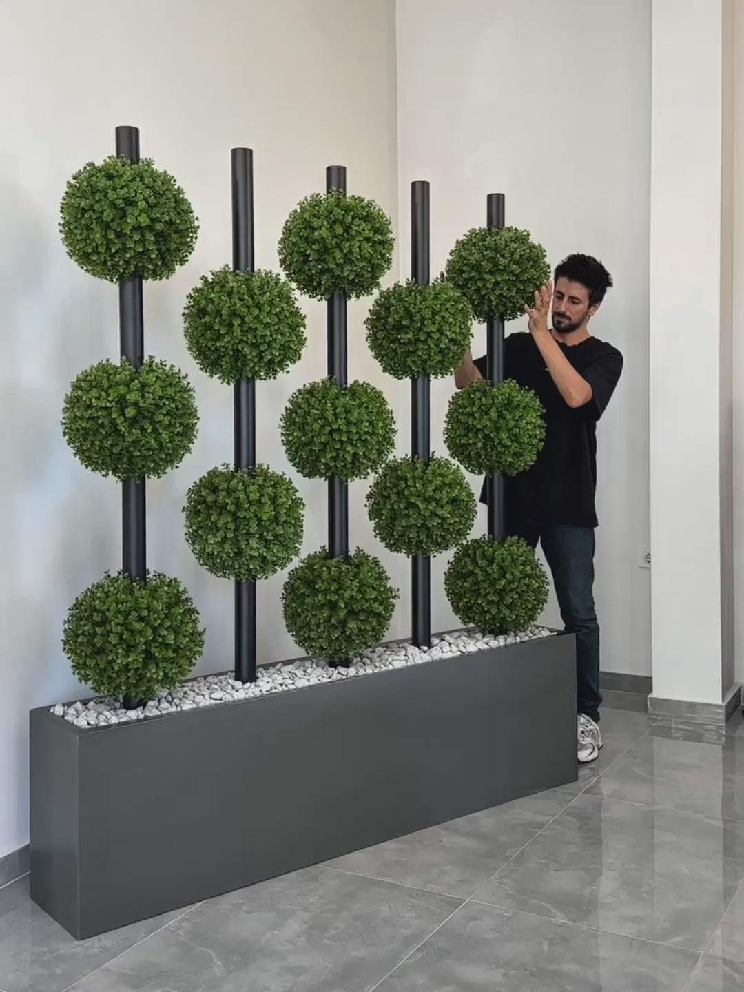 Yapay Top Şimşir Seperatör Bio Wall (UV Korumalı)
