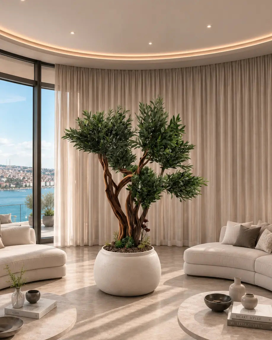 Artificial Tree Black Olive Lycia