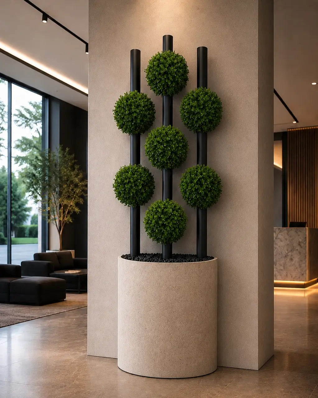 Axis Bio | Green Tower Koleksiyonu | Yapay Şimşir Tasarımı