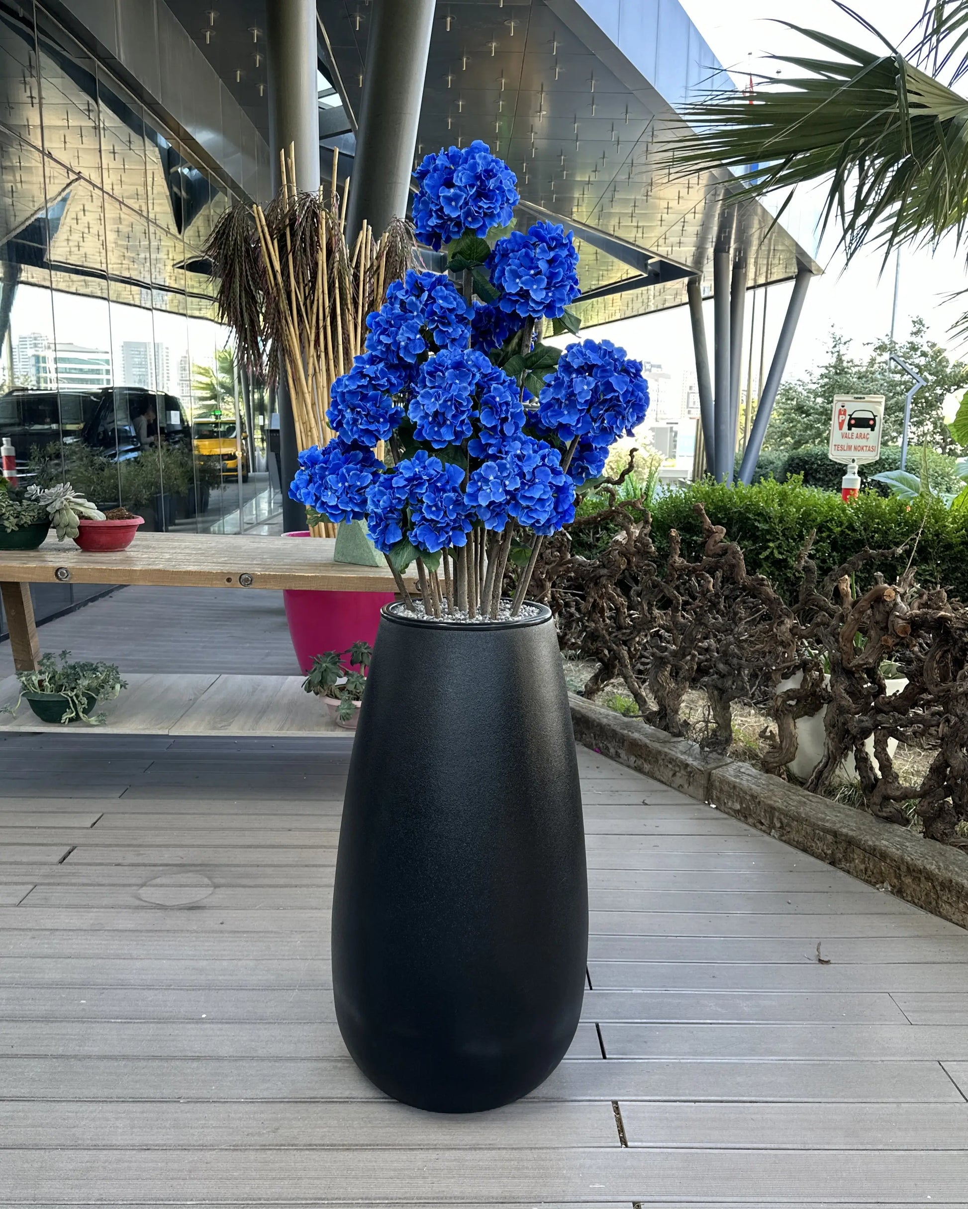 Yapay Çiçek Ortanca Çalısı Elektrik blue