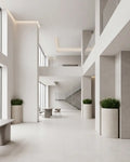 Çim Aranjmanı Corner Grass Koşeli Beton Saksı